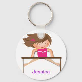 Personlig GYMNASTICS Girl Pub Gifts Nyckelring