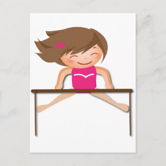 Personlig GYMNASTICS Girl Pub Gifts Vykort