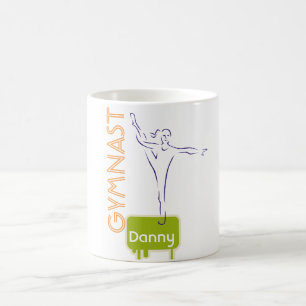 Personlig GYMNASTICS Kids Mugg Namngiven
