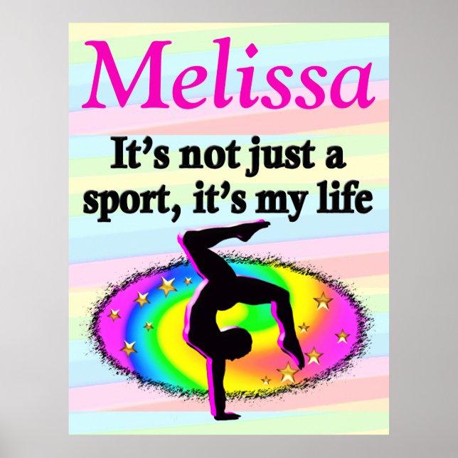 PERSONLIG GYMNASTICS LIFE POSTER (Framsidan)