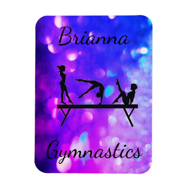 PERSONLIG GYMNASTICS LILA BLUE GRADIENT MAGNET (Vertikal)
