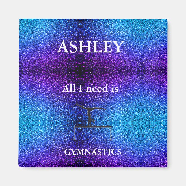 PERSONLIG GYMNASTICS MAGNET FÖR HEM ELLER KONTOR (Framsidan)