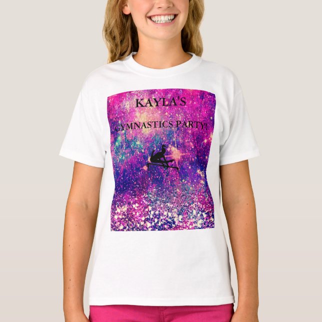 PERSONLIG GYMNASTICS PARTY T-SHIRT (Framsida)