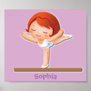 Personlig Gymnastics Poster