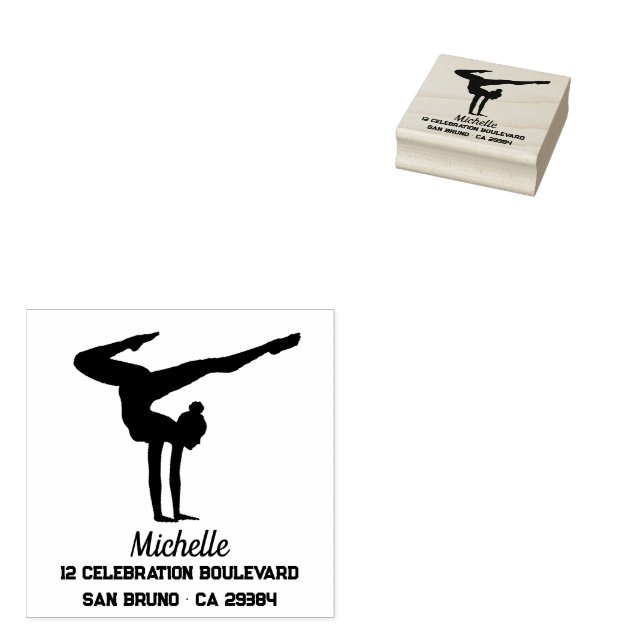 Personlig Gymnastics Stämpel (Stämplad)