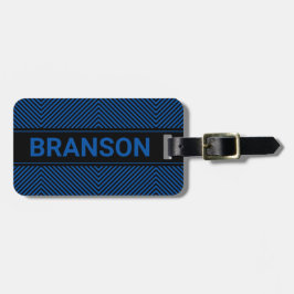 Personlig H Pub Blue ED Bagagebricka
