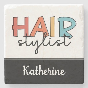 Personlig Hair Stylist Retro Hairdresser Gift Stenunderlägg