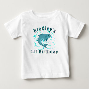 Personlig haj 1-årsdag t shirt
