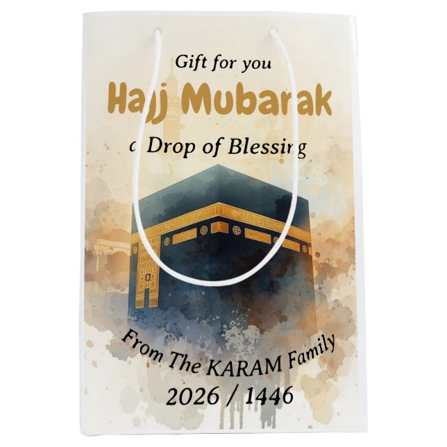 Personlig Hajj Mubarak-gåva för Hajj (Framsidan)