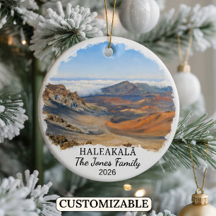 Personlig Haleakalā Nationalpark Anpassad Hawaii Julgransprydnad Keramik