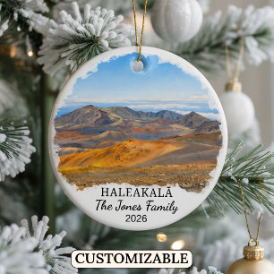 Personlig Haleakalā Nationalpark Anpassad Hawaii Julgransprydnad Keramik