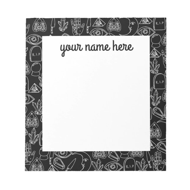 Personlig Halloween-Anteckningsblock Anteckningsblock (Framsida)