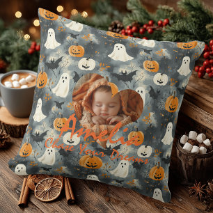 Personlig Halloween Baby Pillow Motivational Kudde
