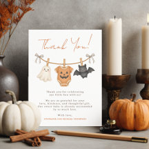 Personlig Halloween-bebisdusj Little Boo