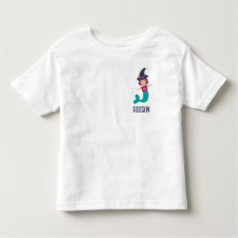 Personlig Halloween Birthday Sjöjungfru Witch T Shirt