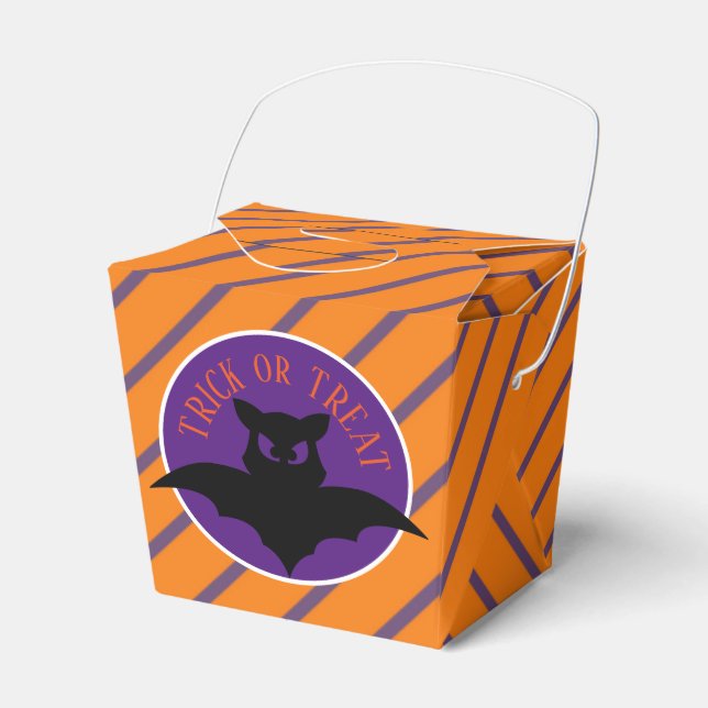 Personlig Halloween /Bus eller godis Cute Fladderm Presentaskar (Framsidan Sidan)