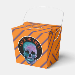 Personlig Halloween /Bus eller godis Skull Presentaskar