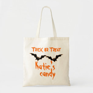 Personlig Halloween Candy Bag Tygkasse