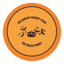 Personlig Halloween-dekal för familjen