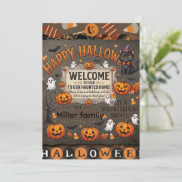 Personlig Halloween-familjdekoration & kläder - Sp Inbjudningar