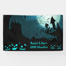 Personlig Halloween fest Banner Haunted House