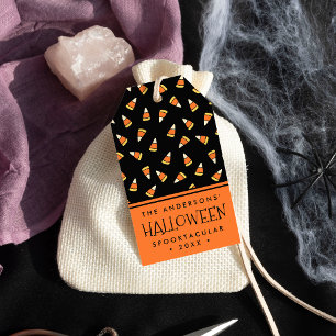Personlig Halloween fest Candy corn Presentetikett