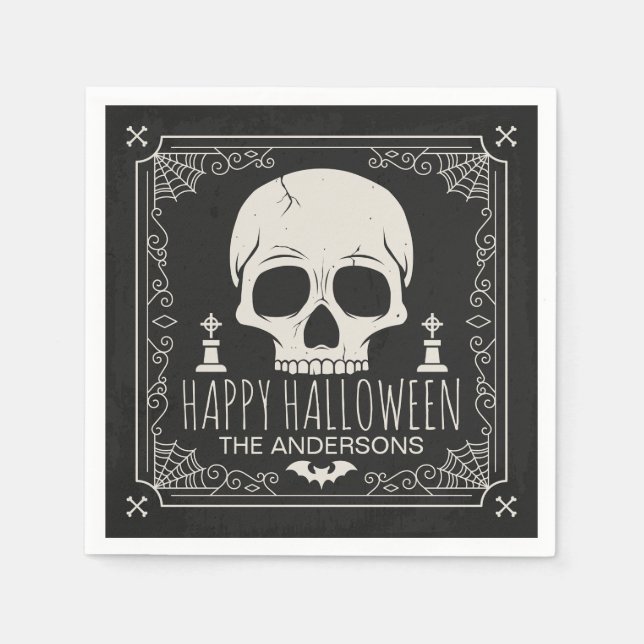Personlig Halloween fest | Napkin Pappersservett (Framsidan)
