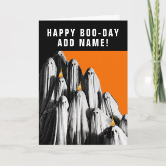 personlig Halloween-födelsedagen Kort