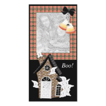 Personlig Halloween-fotokort