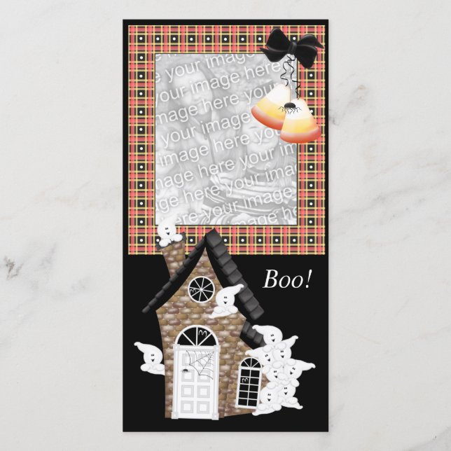 Personlig Halloween-fotokort (Framsida)