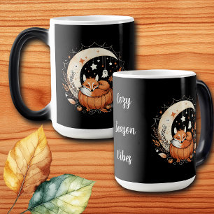 Personlig Halloween Fox och Ghost Magisk Mugg