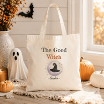 Personlig Halloween-handväska – Den Goda Häxan