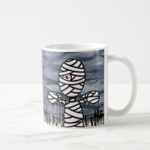 Personlig Halloween Horror Creepy Mummy Mugg