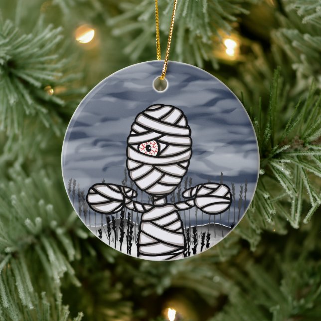 Personlig Halloween Horror Mummy Ornament (Träd)