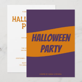 Personlig Halloween inbjudningskort