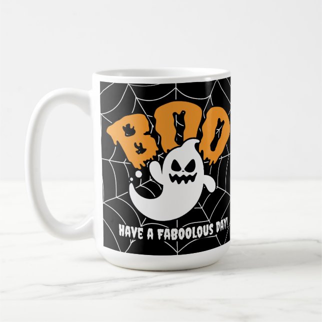 Personlig Halloween Kaffemugg (Vänster)
