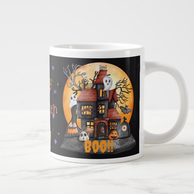 Personlig Halloween-kaffemugg Jumbo Mugg (Höger)