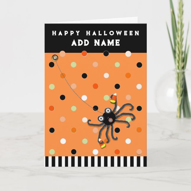 Personlig Halloween-kort för barn Kort (Framsida)