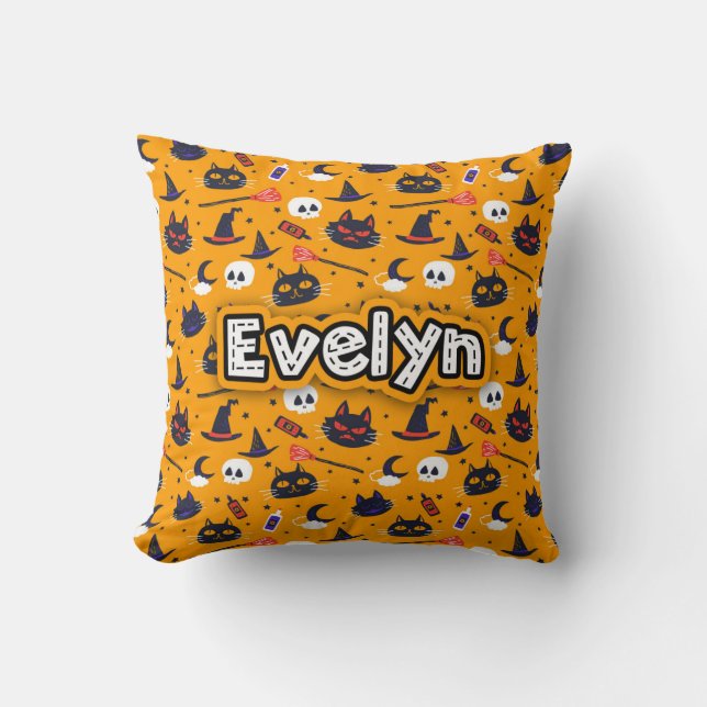 Personlig Halloween Kudde (Framsida)