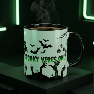 Personlig Halloween Kuslig Present Till Honom Henn Två-Tonad Mugg