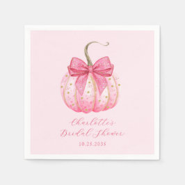 Personlig Halloween Möhippa Rosa Pumpkin Pappersservett