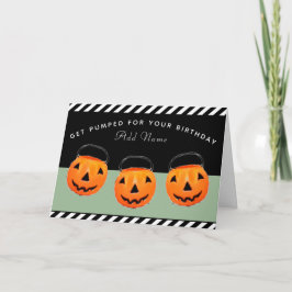 Personlig Halloween-oktober födelsedag Kort