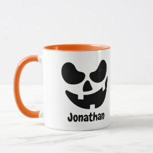 Personlig Halloween-pumpamugg Mugg