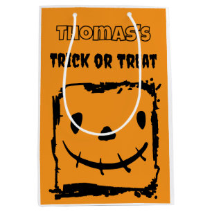 Personlig Halloween Pumpkin Ansikte Bus eller godi