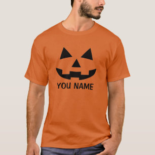 Personlig Halloween Pumpkin Jack o lantern T Shirt