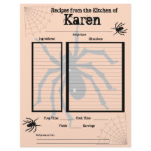 Personlig Halloween-receptsida