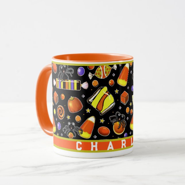 Personlig Halloween-specialmugg Mugg (Framsida vänster)