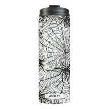 Personlig Halloween Spindelnät Thermal Tumbler