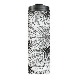 Personlig Halloween Spindelnät Thermal Tumbler