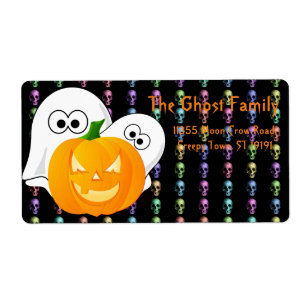 Personlig Halloween Spöken Pumpkin Fraktsedel